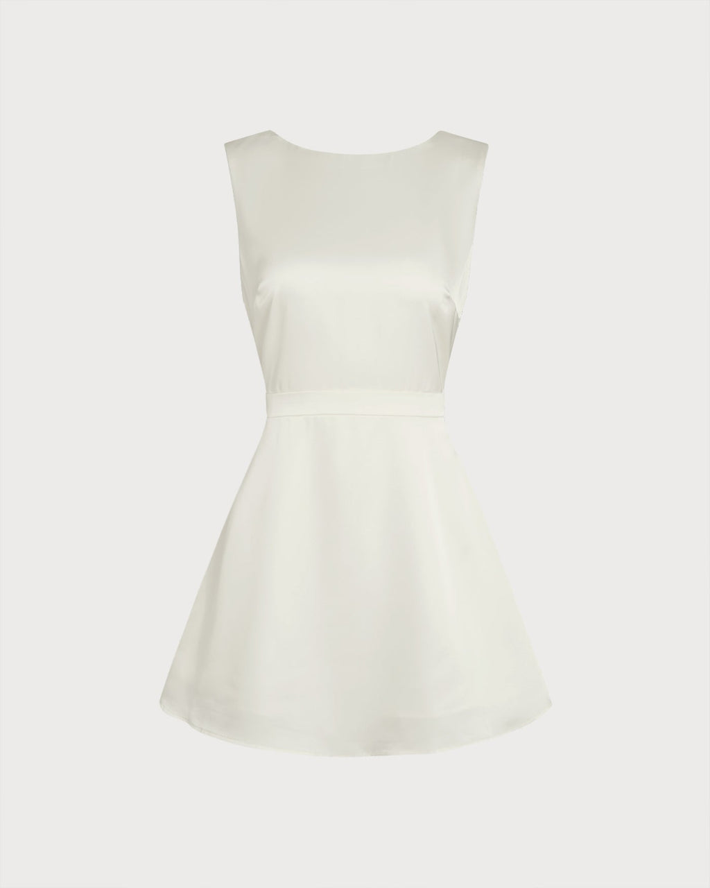 Apricot Boat Neck Pearl Mini Dress 5