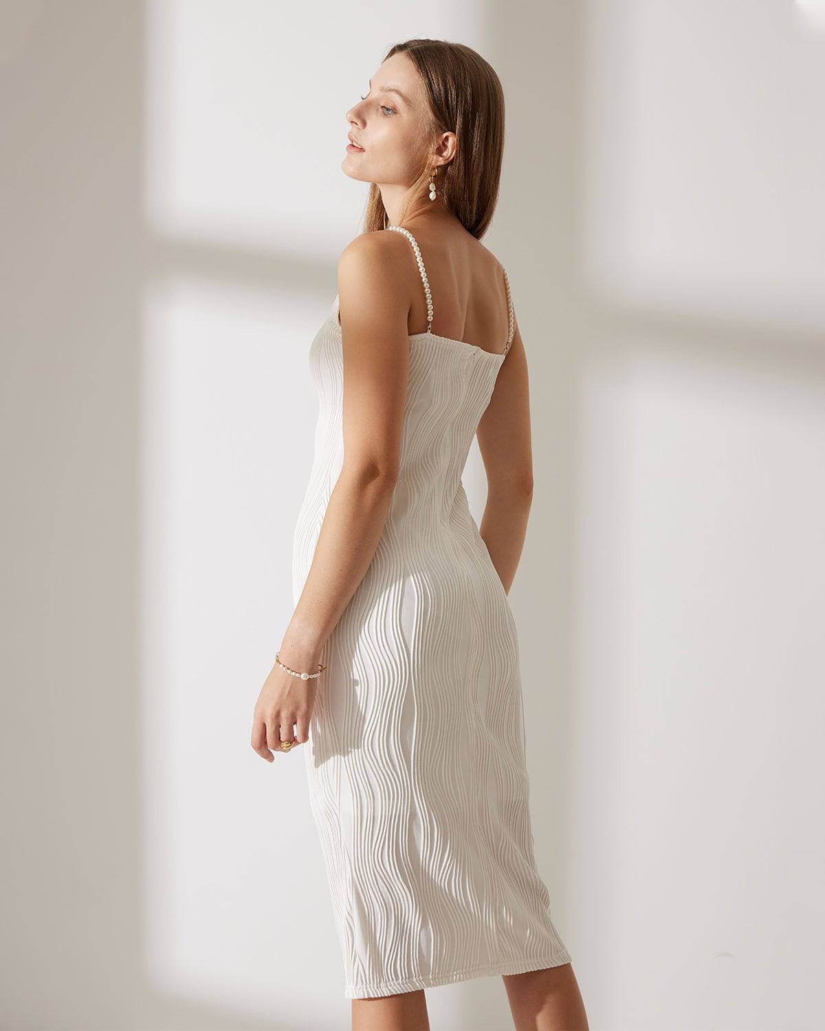 The Water Ripple Textured Cami Dress 4