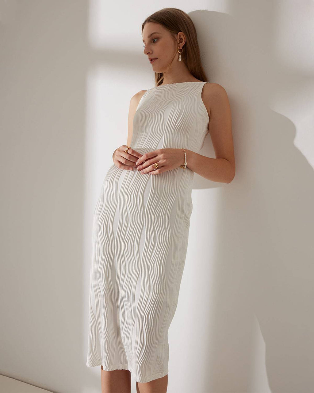 The Water Ripple Textured Cami Dress 5